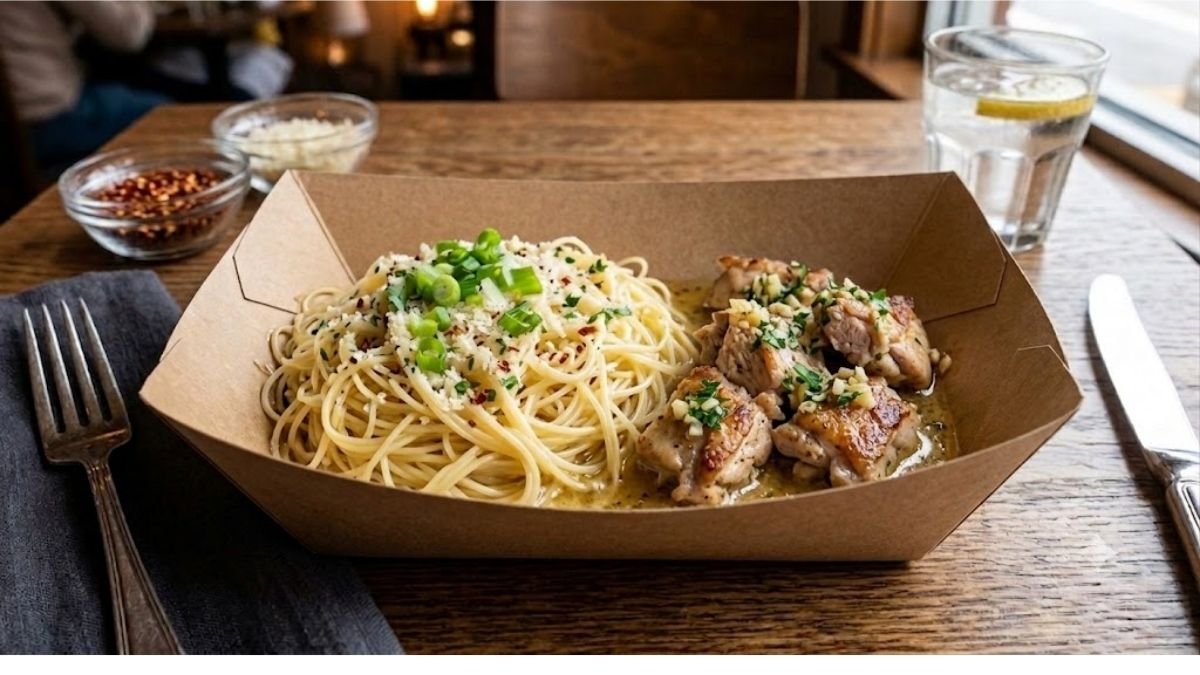 Garlic Noodle Combo with Butter Garlic Chicken